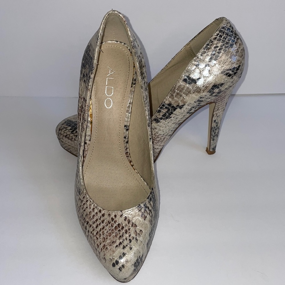 ALDO snakeskin heel pumps in Women’s EU size 36/US 6 - Picture 2 of 13